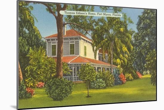 Edison Home, Ft. Myers, Florida-null-Mounted Art Print