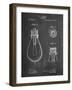 Edison Lamp Base Patent Print-Cole Borders-Framed Art Print