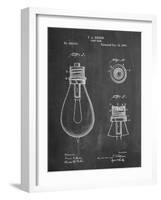 Edison Lamp Base Patent Print-Cole Borders-Framed Art Print