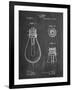 Edison Lamp Base Patent Print-Cole Borders-Framed Art Print