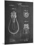 Edison Lamp Base Patent Print-Cole Borders-Mounted Art Print