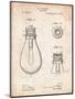 Edison Lamp Base Patent Print-Cole Borders-Mounted Art Print