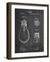 Edison Lamp Base Patent Print-Cole Borders-Framed Art Print