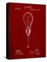 Edison Light Bulb 1890 Patent-Cole Borders-Stretched Canvas