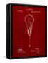 Edison Light Bulb 1890 Patent-Cole Borders-Framed Stretched Canvas