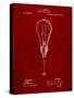 Edison Light Bulb 1890 Patent-Cole Borders-Stretched Canvas