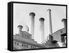 Edison Power Plant on East River-null-Framed Stretched Canvas