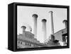 Edison Power Plant on East River-null-Framed Stretched Canvas