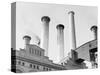 Edison Power Plant on East River-null-Stretched Canvas