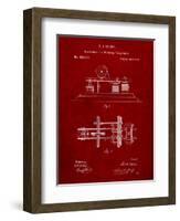 Edison Printing Telegraph Patent Art-Cole Borders-Framed Art Print