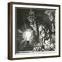 Edison's Experimentation with Light Bulbs-English School-Framed Giclee Print