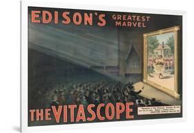 Edison's Greatest Marvel--The Vitascope-Raff & Gammon-Framed Art Print