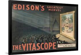 Edison's Greatest Marvel--The Vitascope-Raff & Gammon-Framed Art Print
