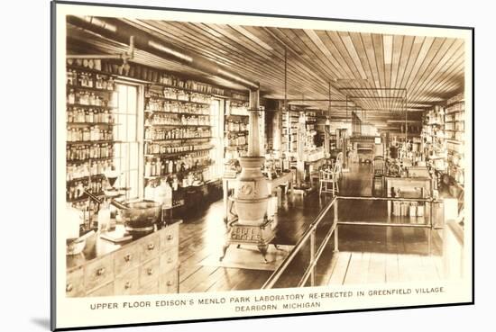 Edison's Laboratory, Greenfield Village, Dearborn, Michigan-null-Mounted Art Print