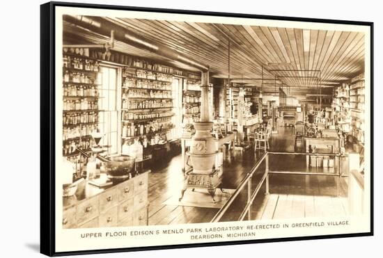 Edison's Laboratory, Greenfield Village, Dearborn, Michigan-null-Framed Stretched Canvas