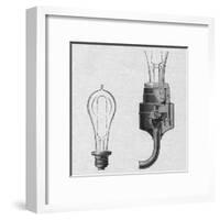 Edison's Lamp, Original-null-Framed Art Print