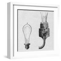 Edison's Lamp, Original-null-Framed Art Print