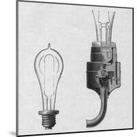 Edison's Lamp, Original-null-Mounted Art Print