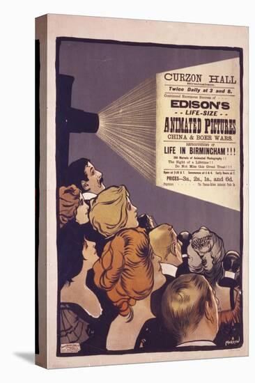 Edison's Life-Size Animated Pictures, England, 1901-Albert Morrow-Stretched Canvas