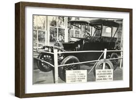 Edison's Model T-null-Framed Art Print