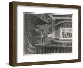 Edison's Vitascope-null-Framed Art Print