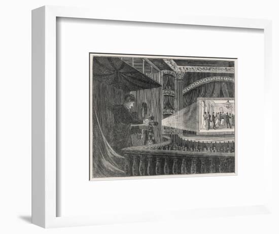 Edison's Vitascope-null-Framed Art Print