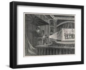 Edison's Vitascope-null-Framed Art Print