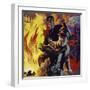 Edison Sold Newspapers on Trains; One Day He Accidentally Set a Carriage on Fire-null-Framed Giclee Print