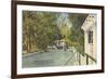 Edison Swimming Pool, Ft. Myers, Florida-null-Framed Premium Giclee Print