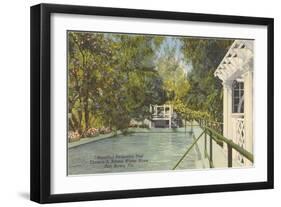 Edison Swimming Pool, Ft. Myers, Florida-null-Framed Art Print