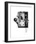 Edison Telephone in a Wall-Mounted Box, New York, 1890-null-Framed Giclee Print