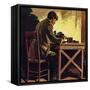 Edison Toiled Non-Stop for Seventy-Two Hours Whilst Inventing the Phonograph-null-Framed Stretched Canvas