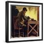 Edison Toiled Non-Stop for Seventy-Two Hours Whilst Inventing the Phonograph-null-Framed Giclee Print