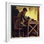 Edison Toiled Non-Stop for Seventy-Two Hours Whilst Inventing the Phonograph-null-Framed Giclee Print
