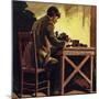 Edison Toiled Non-Stop for Seventy-Two Hours Whilst Inventing the Phonograph-null-Mounted Giclee Print