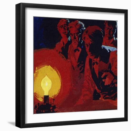 Edison Tried 3,000 Different Ideas before Perfecting the Light Bulb-null-Framed Giclee Print
