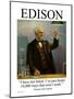 Edison-null-Mounted Art Print