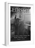 Edison-null-Framed Art Print