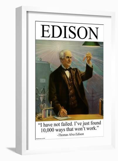 Edison-null-Framed Art Print