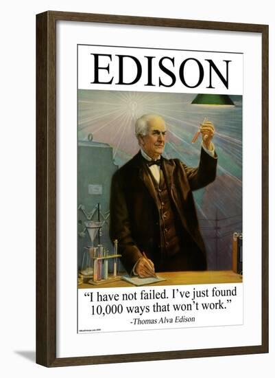 Edison-null-Framed Art Print