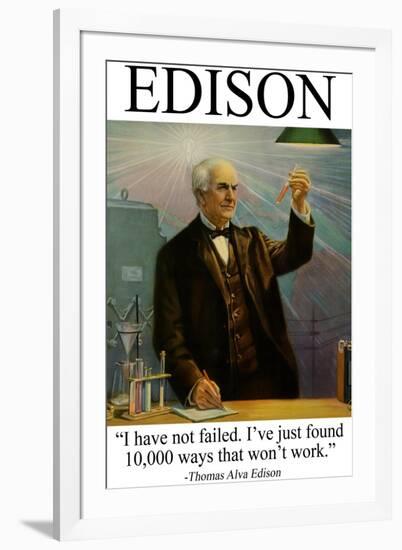 Edison-null-Framed Art Print