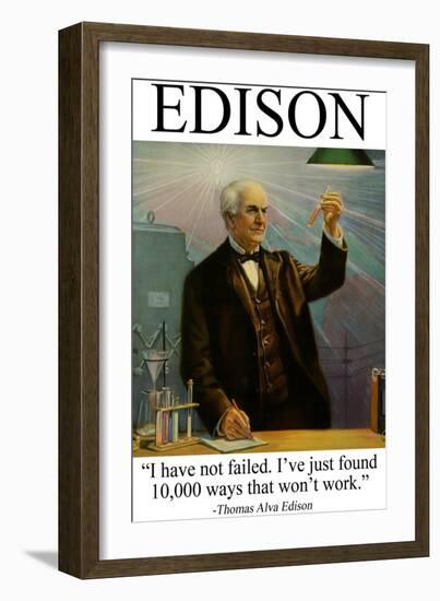 Edison-null-Framed Art Print