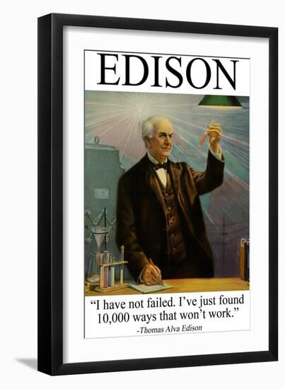 Edison-null-Framed Art Print