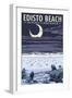 Edisto Beach, South Carolina - Sea Turtles Hatching-Lantern Press-Framed Art Print