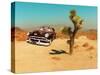 Edited Image of Classic Car in Amrican Desert-Salvatore Elia-Stretched Canvas