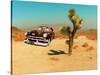 Edited Image of Classic Car in Amrican Desert-Salvatore Elia-Stretched Canvas