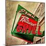 Edited Image of Street Sign in USA for Restaurant-Salvatore Elia-Mounted Photographic Print