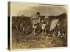 Edith 5 and Hughie 6 Pick Cotton All Day-Lewis Wickes Hine-Stretched Canvas