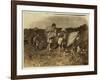 Edith 5 and Hughie 6 Pick Cotton All Day-Lewis Wickes Hine-Framed Photographic Print