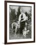 Edith Cavell with Her Pet Dogs, C1915-null-Framed Giclee Print